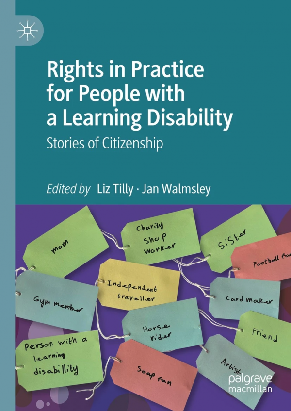 The front cover of Rights in Practice for People with a Learning Disability: Stories of Citizenship.