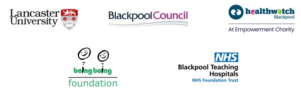 Blackpool Researching Together partner logos.
