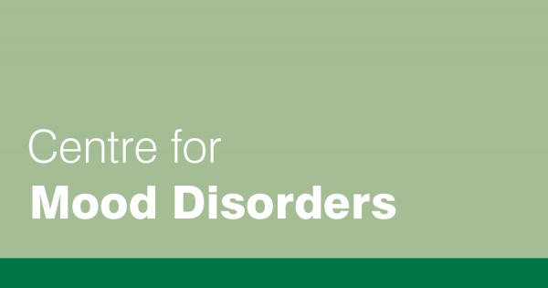 Text in white reads: Centre for Mood Disorders