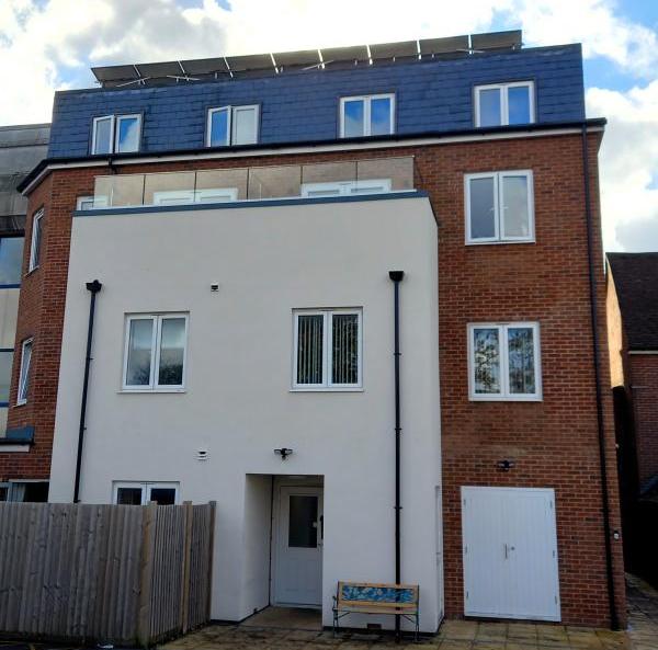 Outside of the new supported living service in Fareham.