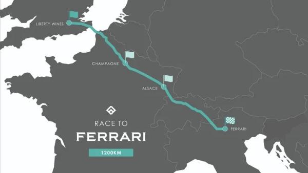 Liberty Wines race to Ferrari map