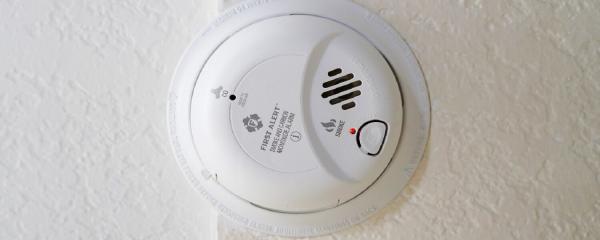 Fire alarm on ceiling