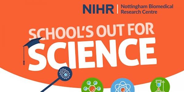 NIHR school's out for science event header